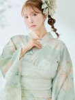 画像23: 【即日発送】アイシーミントフラワー浴衣 OBI-siwa-200-kj-13-OW / HIMO-900-yn-5-IV / HEKO-800-sb-5-WH / YA-1082-kj-MI / GETA-01-kj-4-MI /  [YMT] (23)