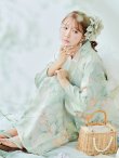 画像7: 【即日発送】アイシーミントフラワー浴衣 OBI-siwa-200-kj-13-OW / HIMO-900-yn-5-IV / HEKO-800-sb-5-WH / YA-1082-kj-MI / GETA-01-kj-4-MI /  [YMT] (7)