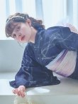 画像16: 【即日発送！】ネイビー夜空浴衣【浴衣３点セット 浴衣/帯/下駄】[YMT] (16)