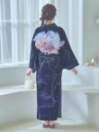 画像17: 【即日発送！】ネイビー夜空浴衣【浴衣３点セット 浴衣/帯/下駄】[YMT] (17)