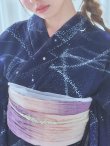 画像18: 【即日発送！】ネイビー夜空浴衣【浴衣３点セット 浴衣/帯/下駄】[YMT] (18)