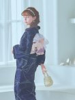 画像6: 【即日発送！】ネイビー夜空浴衣【浴衣３点セット 浴衣/帯/下駄】[YMT] (6)