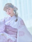 画像17: 【即日発送】アンティークパープルローズ浴衣 OBI-g-500-kj-3-PL / HIMO-902-kj-5-RosePK / HEKO-800-sb-5-WH / YA-73-kn-MVPL / YA-1081-kj-IV / GETA-01-kj-3-IV / [YMT] (17)