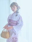画像2: 【即日発送】アンティークパープルローズ浴衣 OBI-g-500-kj-3-PL / HIMO-902-kj-5-RosePK / HEKO-800-sb-5-WH / YA-73-kn-MVPL / YA-1081-kj-IV / GETA-01-kj-3-IV / [YMT] (2)