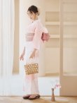 画像9: 【即日発送】ニュアンスピンクフラワー浴衣【浴衣３点セット 浴衣/帯/下駄】[YMT] (9)