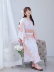 画像10: 【即日発送】ニュアンスピンクフラワー浴衣【浴衣３点セット 浴衣/帯/下駄】[YMT] (10)
