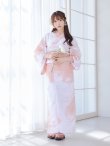 画像12: 【即日発送】ニュアンスピンクフラワー浴衣【浴衣３点セット 浴衣/帯/下駄】[YMT] (12)