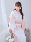 画像15: 【即日発送】ニュアンスピンクフラワー浴衣【浴衣３点セット 浴衣/帯/下駄】[YMT] (15)