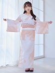 画像4: 【即日発送】ニュアンスピンクフラワー浴衣【浴衣３点セット 浴衣/帯/下駄】[YMT] (4)