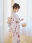 画像13: 【即日発送】くすみピンクアンティークフラワー浴衣 OBI-g-500-kj-7-GYGE / HIMO-900-yn-7-MOC / HEKO-800-sb-3-BR / YA-1079-kj-6-W / GETA-01-kj-7-P / [YMT] (13)