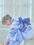 画像21: 【即日発送】水彩フラワーブルー浴衣 OBI-g-500-kj-10-BL / HIMO-900-yn-5-IV / HEKO-800-sb-5-WH / YA-948-kj-NV / GETA-01-kj-2-BL/ [YMT] (21)