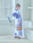 画像9: 【即日発送】水彩フラワーブルー浴衣 siwa-g210kj / Yhimo-IV / Yheko-WH / A948kj-NV / YG04BLkj/ [OF03] (9)
