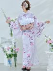 画像16: 【即日発送】【Riuコラボ】ボタニカルフラワーと蝶々の浴衣 OBI-lame-400-kj-4-DuP / HIMO-900-yn-5-IV / HEKO-800-sb-5-WH / YA-73-kn-MVPL / YA-953-kn-W / GETA-01-kj-7-P [yo/YMT] (16)