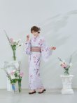 画像5: 【即日発送】【Riuコラボ】ボタニカルフラワーと蝶々の浴衣 OBI-lame-400-kj-4-DuP / HIMO-900-yn-5-IV / HEKO-800-sb-5-WH / YA-73-kn-MVPL / YA-953-kn-W / GETA-01-kj-7-P [yo/YMT] (5)