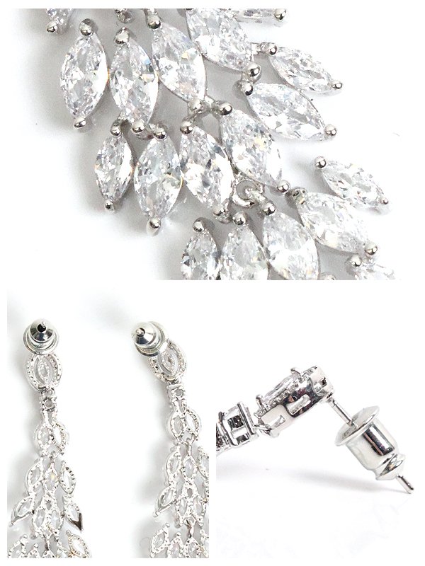 画像3: 【アクセサリー：ピアス】【ANGEL R/エンジェルアール】シェイクストーンピアス/ シルバー/ ピアス[OF02] (3)