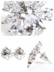 画像3: 【アクセサリー：ピアス】【ANGEL R/エンジェルアール】リーフモチーフ/ストーンピアス/ シルバー/ ピアス[OF02] (3)