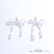 画像5: 【アクセサリー：ピアス】【水着小物：アクセサリー】パールリボンピアス[HC03] (5)