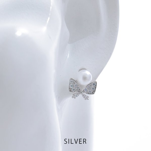 画像2: 【アクセサリー：ピアス】バタフライパールピアス【Fサイズ/1カラー】[OF08] (2)
