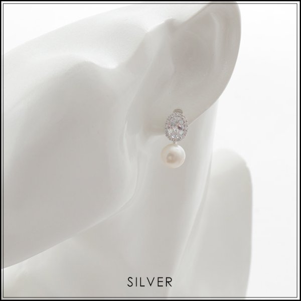 画像2: 【アクセサリー：ピアス】ドロップパールピアス【Fサイズ/1カラー】[OF02] (2)