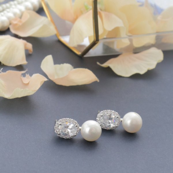 画像4: 【アクセサリー：ピアス】ドロップパールピアス【Fサイズ/1カラー】[OF02] (4)