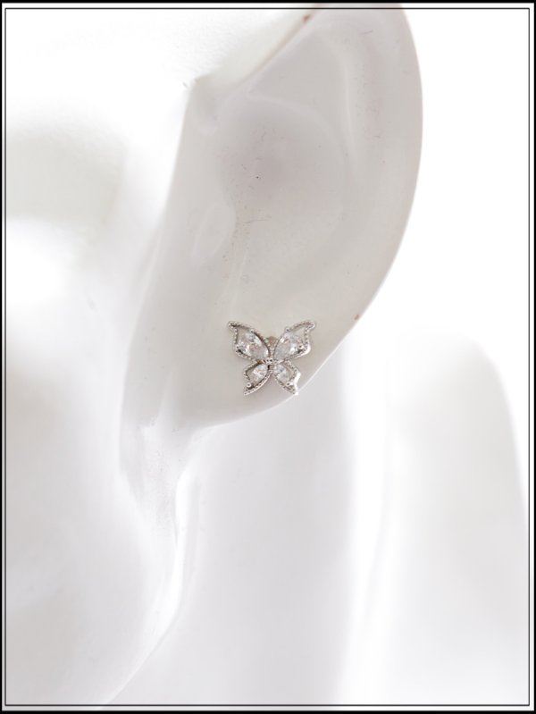 画像4: 【ピアス】バタフライビジューピアス【Fサイズ/1カラー】[OF02] (4)