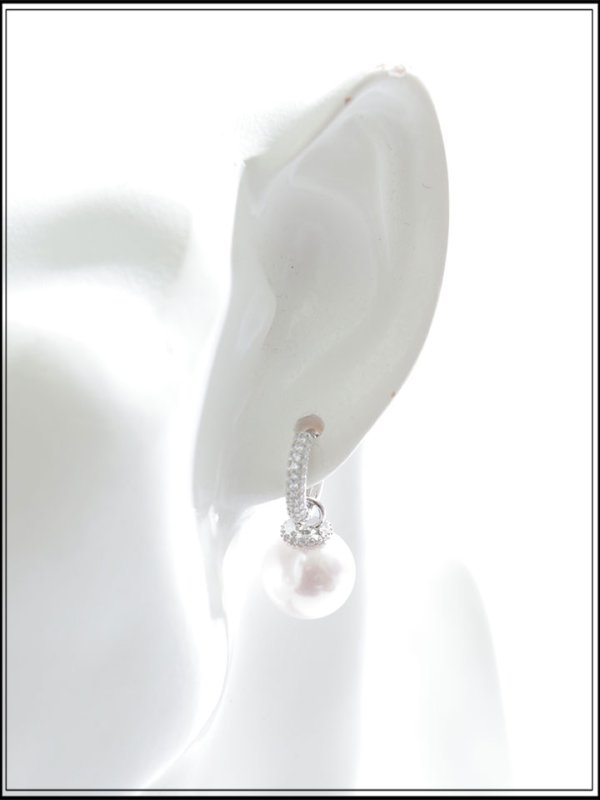 画像2: 【ピアス】ビジューリングパールピアス【Fサイズ/1カラー】[OF02] 【YN】 (2)