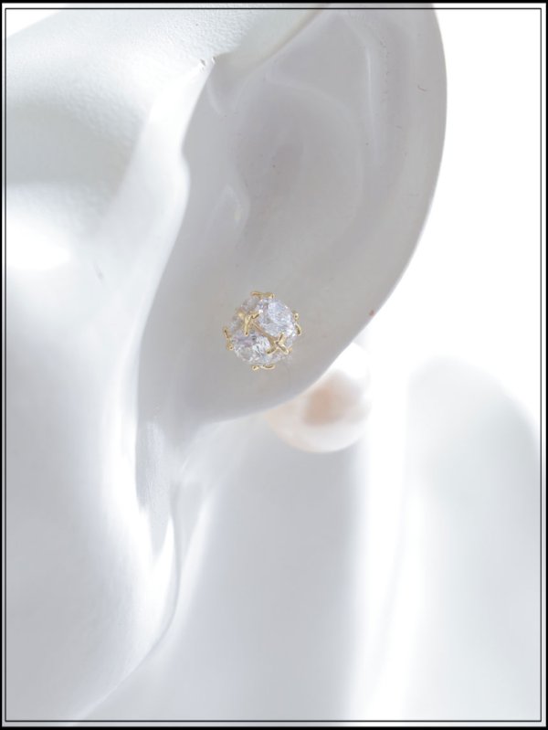 画像4: 【ピアス】パールビジューピアス【Fサイズ/1カラー】[OF02] (4)