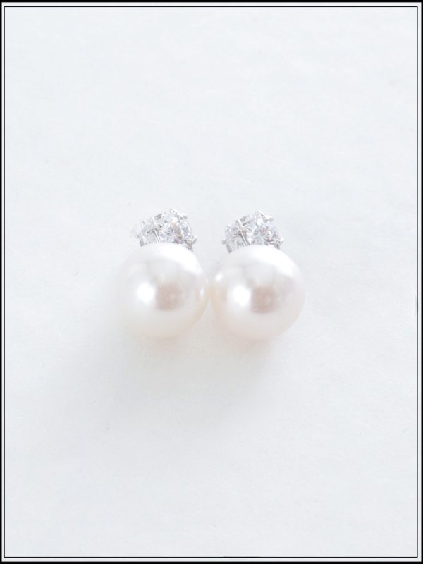 画像3: 【ピアス】大粒パールビジューピアス【Fサイズ/1カラー】[OF02] (3)