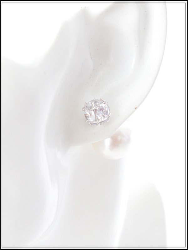 画像4: 【ピアス】大粒パールビジューピアス【Fサイズ/1カラー】[OF02] (4)