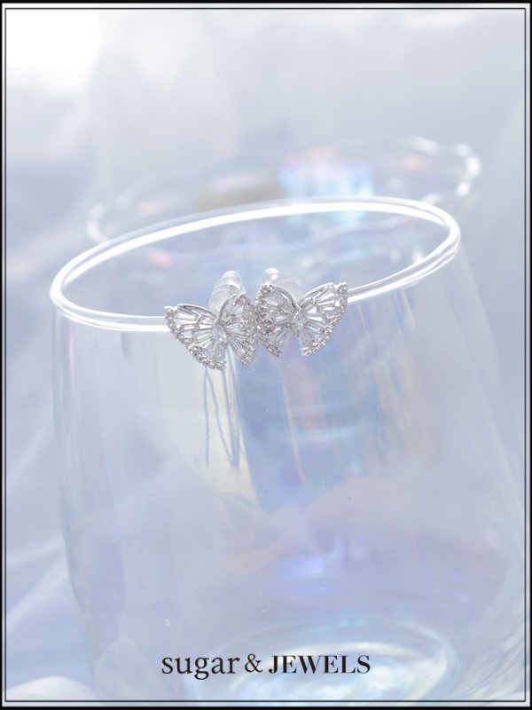 画像1: 【ピアス】バタフライビジューピアス【1カラー】[OF02] (1)