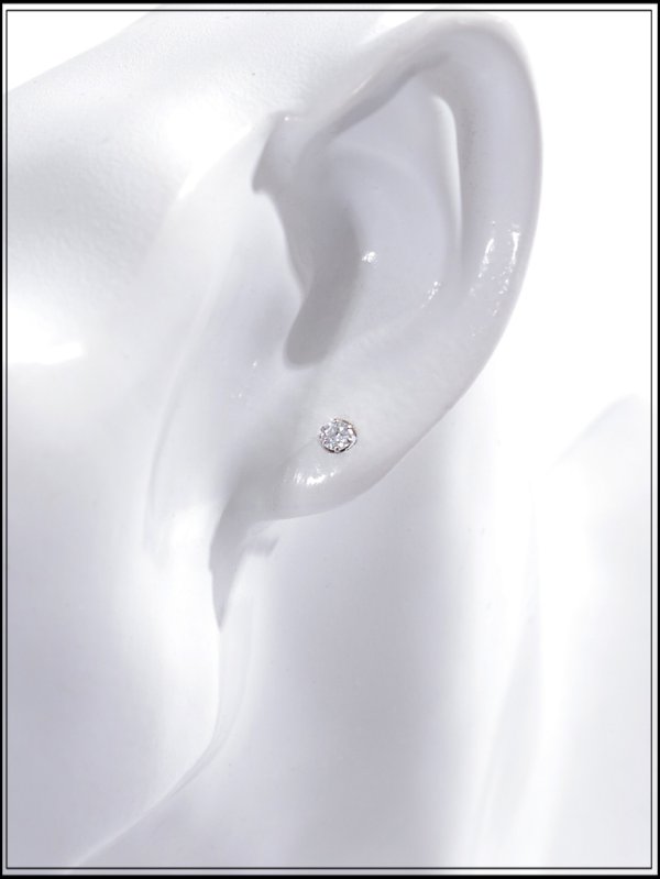 画像5: 【ラボグロウン ダイヤモンド】ダイヤモンドスタッズピアス【Fサイズ/1カラー】[OF09]  (5)