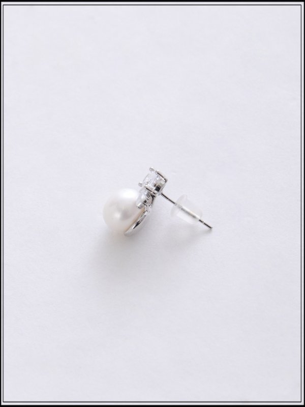 画像3: 【ピアス】ビジューリボンパールピアス【Fサイズ/1カラー】[OF02] (3)