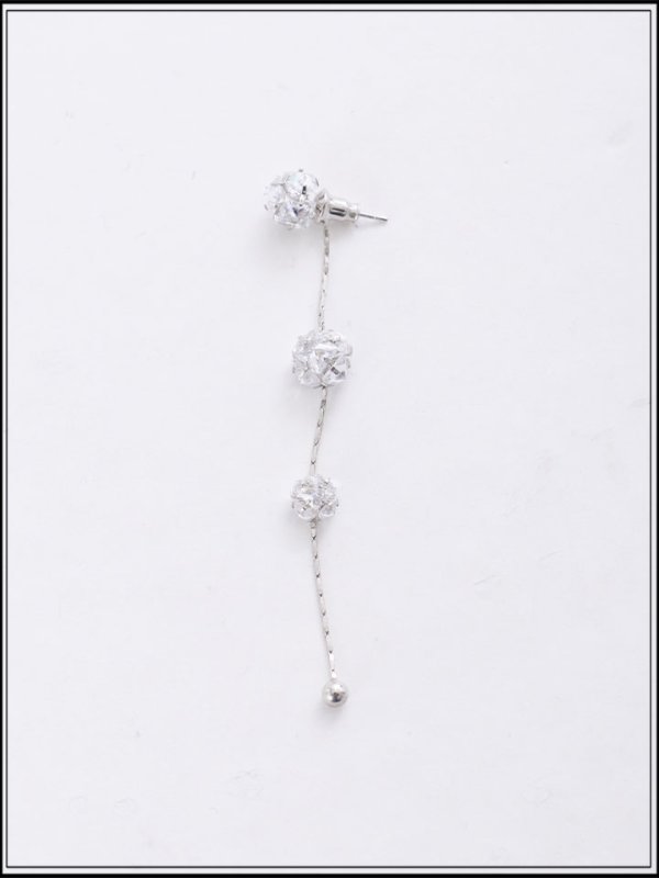 画像2: 【アクセサリー/ピアス】3連ビジューピアス【Fサイズ/1カラー】[OF02] 【YN】 (2)