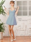 画像23: XSサイズあり【PURESS/ピュアレス】 ショルダーチェーン/ スカーフ/ フレア/ シンプル/ ワンカラー/ ミニドレス/ キャバドレス[OF5] (23)