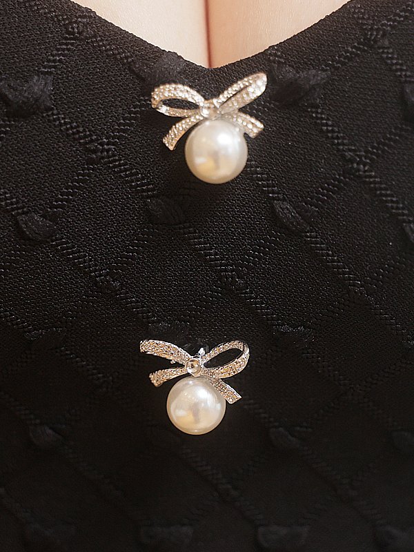 画像21: XSサイズあり【PURESS/ピュアレス】シャーリングショルダー / ツイストショルダー/ パールリボンチャーム/  Vカット/ セパレート/ タイト/ マイクロミニ/ ミニドレス/ キャバドレス[OF5] (21)