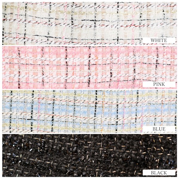 画像21: XSサイズあり【PURESS/ピュアレス】オフショルダー/ チェックツイード/ ボタン/ フレア/ ミニドレス/ キャバドレス[OF5] (21)