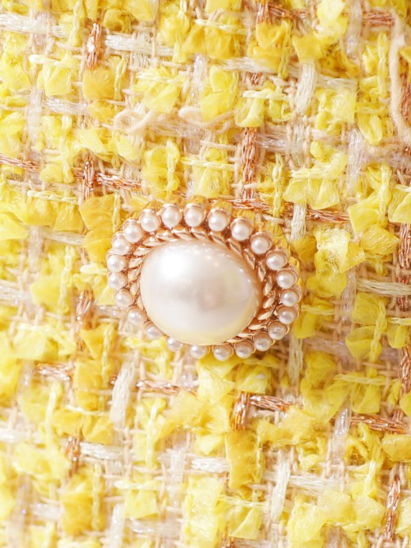 画像11: XSサイズあり【PURESS/ピュアレス】 パールショルダー/ ボタン/ ミックスチェック/ セパレート/ フレア/ ミニドレス/ キャバドレス[OF5] (11)