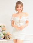 画像23: XSサイズあり【PURESS/ピュアレス】バストレースアップ/ オフショルダー/ パール/ ビジュー/ マイクロミニ/ ミニドレス/ キャバドレス[OF5] (23)
