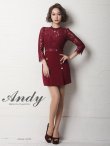 画像11: 【Andy ANDY Fashion Press 09 COLLECTION 05】フラワーレース/ ゴールドボタンデザイン/ 七分袖/ 長袖/ 袖あり/ プリーツ/ ミニドレス/ キャバドレス[OF05] (11)