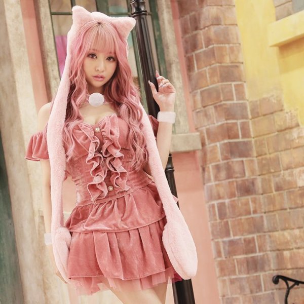 画像8: さくりなちゃんコラボふわふわキャット【ハロウィンコスプレ5点セット】【S?Mサイズ/1カラー】[HC03] (8)