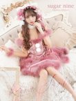 画像1: 【即日発送】桜井莉菜ちゃんコラボ☆ピンクリボンキャット/ハロウィン/サンタ/コスプレ【sugar nine サンタコス 5点セット】【S-Lサイズ/1カラー】[YMT] (1)