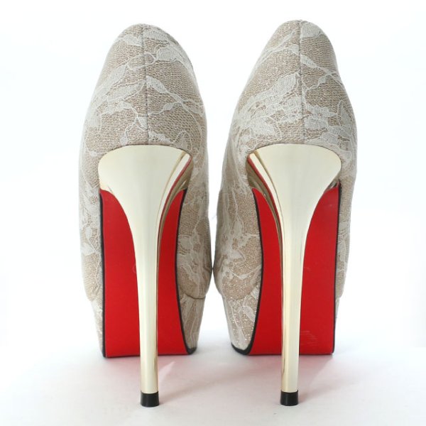 画像8: 【35-39サイズ/3カラー】レースビジューオープントゥパンプス[OF02] (8)