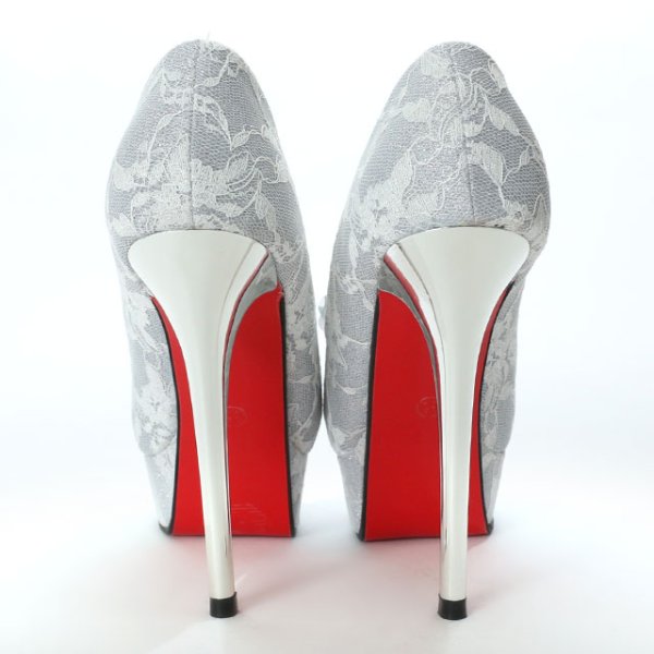 画像4: 【35-39サイズ/3カラー】レースビジューオープントゥパンプス[OF02] (4)