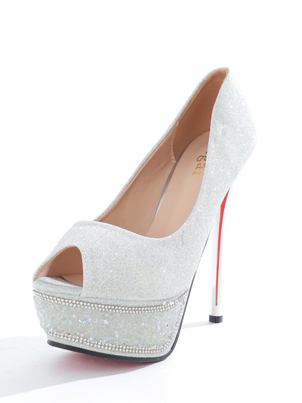 画像2: オーロラビジューグリッターサンダル【35-39サイズ/1カラー】[OF02] 【YN】 (2)