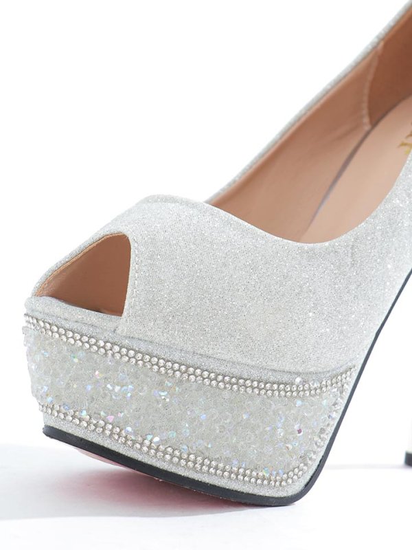 画像5: オーロラビジューグリッターサンダル【35-39サイズ/1カラー】[OF02] 【YN】 (5)