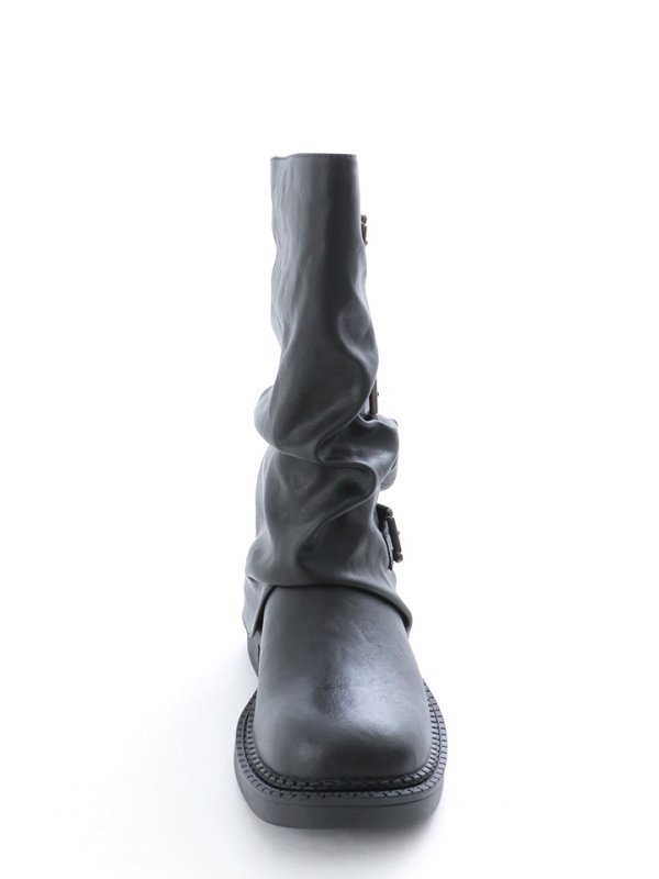 画像5: 合皮ベルトショートブーツ【35-39サイズ/2カラー】[OF02] 【YN】 (5)