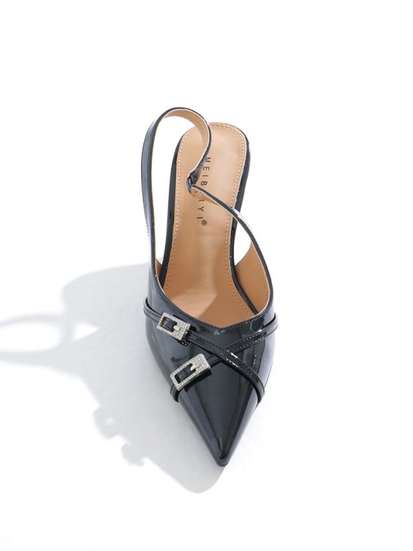 画像2: 【パンプス】エナメルポインテッドトゥパンプス【35-39サイズ/2カラー】[OF02] 【YN】 (2)