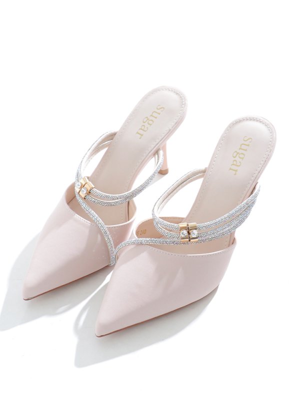 画像3: ラインビジューポインテッドトゥパンプス【35-39サイズ/2カラー】[OF02] 【YN】 (3)