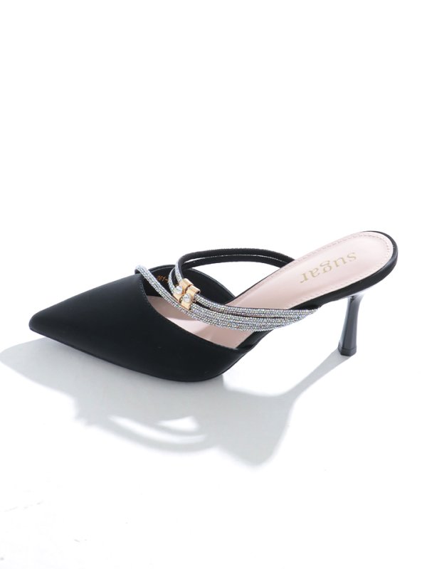 画像4: ラインビジューポインテッドトゥパンプス【35-39サイズ/2カラー】[OF02] 【YN】 (4)