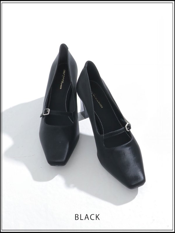 画像2: 【パンプス】スクエアトゥパンプス【36-38サイズ/2カラー】[OF02] 【YN】 (2)